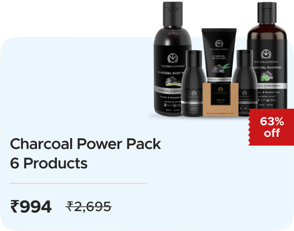 The Man Company: Buy Charcoal Power Pack - 6 Products worth Rs 1299 at Rs 994